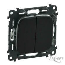Изображения товара Valena ALLURE DIY Антрацит Выключатель 2-х клавишный 10А 250В | 752915 | Legrand
