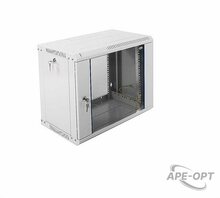 Изображения товара ШРН-Э-9.350 - Шкаф телекоммуникационный настенный разборный 9U (600 × 350) дверь стекло ЦМО