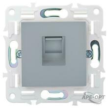 Изображения товара SKANDY Розетка компьютерная RJ45 кат.5E SK-K01Gr серый | SK-K10-1-K03 | IEK