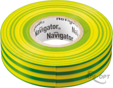 Изображения товара Изолента NIT-A19-20/YG жёлто-зелёная | 71115 | Navigator