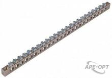 Изображения товара Шина _PE_ 63.20.2 Шина "РЕ" на 20 присоединений 63А 2 крепежных отверстий | Шина _PE_ 63.20.2 | HEGEL