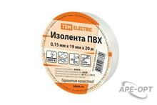 Изображения товара Изолента ПВХ 0,15х19мм Белая 20м | SQ0526-0001 | TDM
