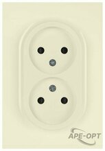 Изображения товара Розетка Arktik 16-2107-02 без заземления двойная 2X2P 16А-250В слоновая кость | Б0071682 | ЭРА