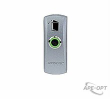 Изображения товара AT-H805A LED (светодиод зеленый) - Кнопка выхода металлическая накладная c LED подсветкой, светодиод зеленый.