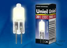 Изображения товара Лампа галогенная капсульная JC-220/20/G4 CL | 01822 | Uniel