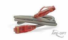 Изображения товара PC-LPM-UTP-RJ45-RJ45-C5e-5M-LSZH-GY - Патч-корд U/UTP Hyperline, Cat.5e (100% Fluke Component Tested), LSZH, 5 м, серый