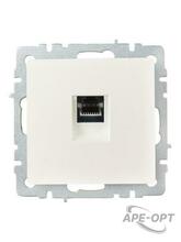 Изображения товара BRITE Розетка компьютерная RJ45 кат.6 РК11-БрЖ жемчуг | BR-K10-2-K36 | IEK