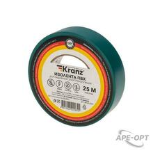 Изображения товара Изолента ПВХ 19 мм х 25 м, зеленая | KR-09-2203 | Kranz