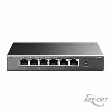 Изображения товара TL-SF1006P - 6-портовый 10/100 Мбит/с настольный коммутатор с 4 портами PoE+, бюджет PoE до 67 Вт