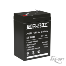 Изображения товара Аккумуляторная батарея ОПС серии SF 6045 6В/4,5Ач | SF 6045 | Security Force