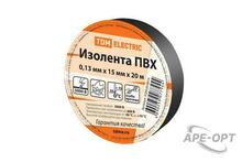 Изображения товара Изолента ПВХ 0,13*15мм Черная 20м | SQ0526-0016 | TDM