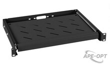 Изображения товара Cabeus JE10-BK - Выдвижная полка 19" для клавиатуры, цвет черный (RAL 9004)