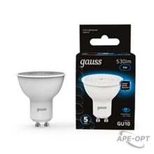 Изображения товара Лампа светодиодная MR16 5W 530lm 6500K GU10 LED 1/10/100 | 101506305 | Gauss