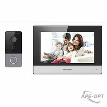 Изображения товара DS-KIS603-P(C) Hikvision - Комплект монитор DS-KH6320-WTE1(B) и вызывная панель DS-KV6113-WPE1(B)