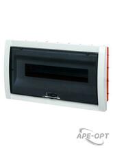 Изображения товара Бокс пластиковый встраиваемый ЩРВ-ПМ-18 модулей АБС-пластик, IP40 Народный | SQ0921-0006 | TDM