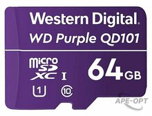 Изображения товара WDD064G1P0C Карта памяти microSDXC WD Purple SC QD101 Ultra Endurance 64 ГБ, Class 10, UHS-1