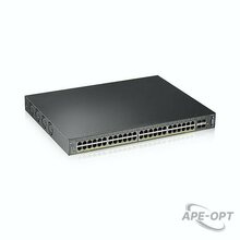 Изображения товара XGS2210-52HP - Коммутатор управляемый Zyxel, 48 port Gigabit L2 managed PoE+ switch, 375 Watt, 4x 10G