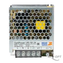 Изображения товара Блок питания панельный OptiPower LRS 50-24 2.2A | 328872 | КЭАЗ