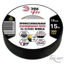 Изображения товара Изолента PRO PROFLEEC1915 флис 19мм х 15м, черная | Б0057181 | ЭРА