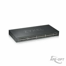 Изображения товара GS1920-48V2 - Коммутатор Zyxel управляемый, монтируемый в 19" стойку, порты 1000Base-T(Gigabit Ethernet): 44 шт., из них комбо-порты 1000BASE-T/Mini GBIC (SFP): 4 шт.