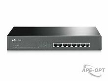 Изображения товара TP-Link TL-SG1008MP Коммутатор 8-портовый настольный/монтируемый в стойку гигабитный с 8 портами PoE+, бюджет PoE до 126 Вт