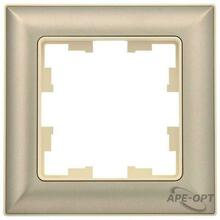 Изображения товара BRITE Рамка 1-ая РУ-1-Бр бежевый/шампань | BR-M12-12-3-K10 | IEK