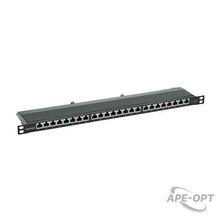 Изображения товара Патч-панель 19", 0.5 U,CAT6, 24 порта RJ45, экранированная | RN6PPF2405 | DKC