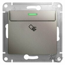 Изображения товара Glossa Платина Выключатель карточный, сх.6, 10AX | GSL001269 | SE