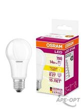 Изображения товара Лампа светодиодная LED SCLA150 14W/827 230VFR E2710X1RU OSRAM | 4058075056985 | LEDVANCE