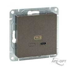 Изображения товара Механизм розетки USB-С, быстрая, мокко Эпика |UP1-SOM-USBCF| EKF