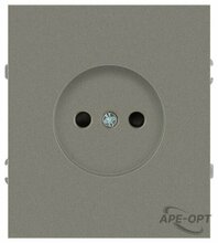Изображения товара Розетка Arktik 16-2106-07 без заземления 2P 16А-250В титан | Б0071679 | ЭРА