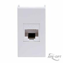 Изображения товара Viva белый розетка компьютерная RJ45 категория 5e UTP 1мод | 45038 | DKC