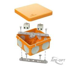 Изображения товара Коробка огнестойкая для о/п двухкомпонентная 60-0210-FR2.5-4 Е15-Е120 80х80х40 IP66 4p, 2.5 мм.кв.| 60-0210-FR2.5-4 | Промрукав