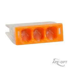 Изображения товара Клемма строительно-монтажная OptiKit СМК 2273-243 (с пастой) 3 отверстия 0,5-2,5 мм2 | 351056 | КЭАЗ