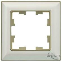 Изображения товара BRITE Рамка 1-ая РУ-1-Бр бежевый/жемчуг | BR-M12-12-1-K10 | IEK