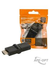 Изображения товара Переходник "АВП 5" штекер HDMI - гнездо HDMI поворотный на 180 градусов, позолоченные контакты, | SQ4040-0105 | TDM