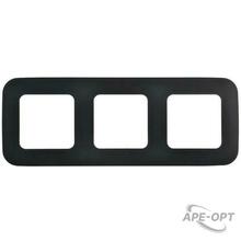 Изображения товара FLITE Artistic Рамка 3-ая РУ-3-А-ФлЧ черный | FI-M32-31-20-K02 | IEK