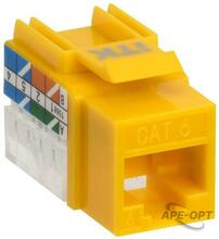 Изображения товара Модуль Keystone Jack кат.6 UTP 110 IDC 90град жёлтый | CS1-1C06U-11-05 | ITK