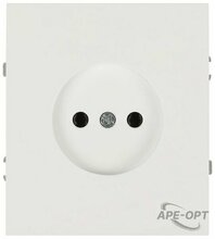 Изображения товара Розетка Arktik 16-2106-08 без заземления 2P 16А-250В белый матовый | Б0071680 | ЭРА