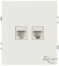 Изображения товара Розетка Arktik 16-3108-01 информационная двойная 2XRJ45 белый | Б0070484 | ЭРА