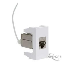 Изображения товара Viva белый розетка компьютерная RJ45 категория 6A UTP 1мод | 45078 | DKC