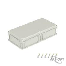 Изображения товара Корпус пластиковый RAM box IP67 600х300х146 мм(высота крышки 21) стенка с выбивными фланцами непрозрачная крышка | 563210 | DKC