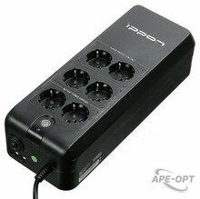 Изображения товара Источник бесперебойного питания Ippon Back Verso 800 420Вт 800ВА черный (арт:751623)