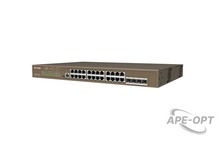 Изображения товара IP-COM G5328P-24-410W - Коммутатор PoE управляемый Layer-3, 24 порта PoE 10/100/1000 Мбит/с Base-T Ethernet + 4 порта Base-X SFP 1000 Мбит/с