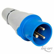 Изображения товара Вилка переносная 023 2Р+РЕ 32А 220В IP44 EKF PROXIMA | ps-023-32-220-PRO | EKF