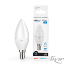 Изображения товара Лампа светодиодная Elementary Свеча 10W 750lm 6500K Е14 LED 1/10/100 | 33130 | Gauss