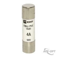 Изображения товара Плавкая вставка цилиндрическая ПВЦ (14х51) 4А | pvc-14x51-4 | EKF