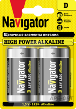 Изображения товара Элемент питания NBT-NE-LR20-BP2 | 94755 | Navigator