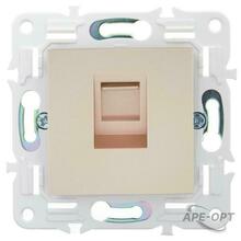 Изображения товара SKANDY Розетка компьютерная RJ45 кат.5E SK-K01Sa песочный | SK-K10-1-K98 | IEK