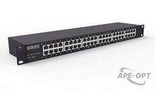 Изображения товара SP-IP24/1000PR - 1U устройство грозозащиты для локальной вычислительной сети на 24 порта (скорость до 1000 Мб/с) с защитой линий PoE (af/at, методы A + B, контакты 1/2, 3/6, 4/5, 7/8)